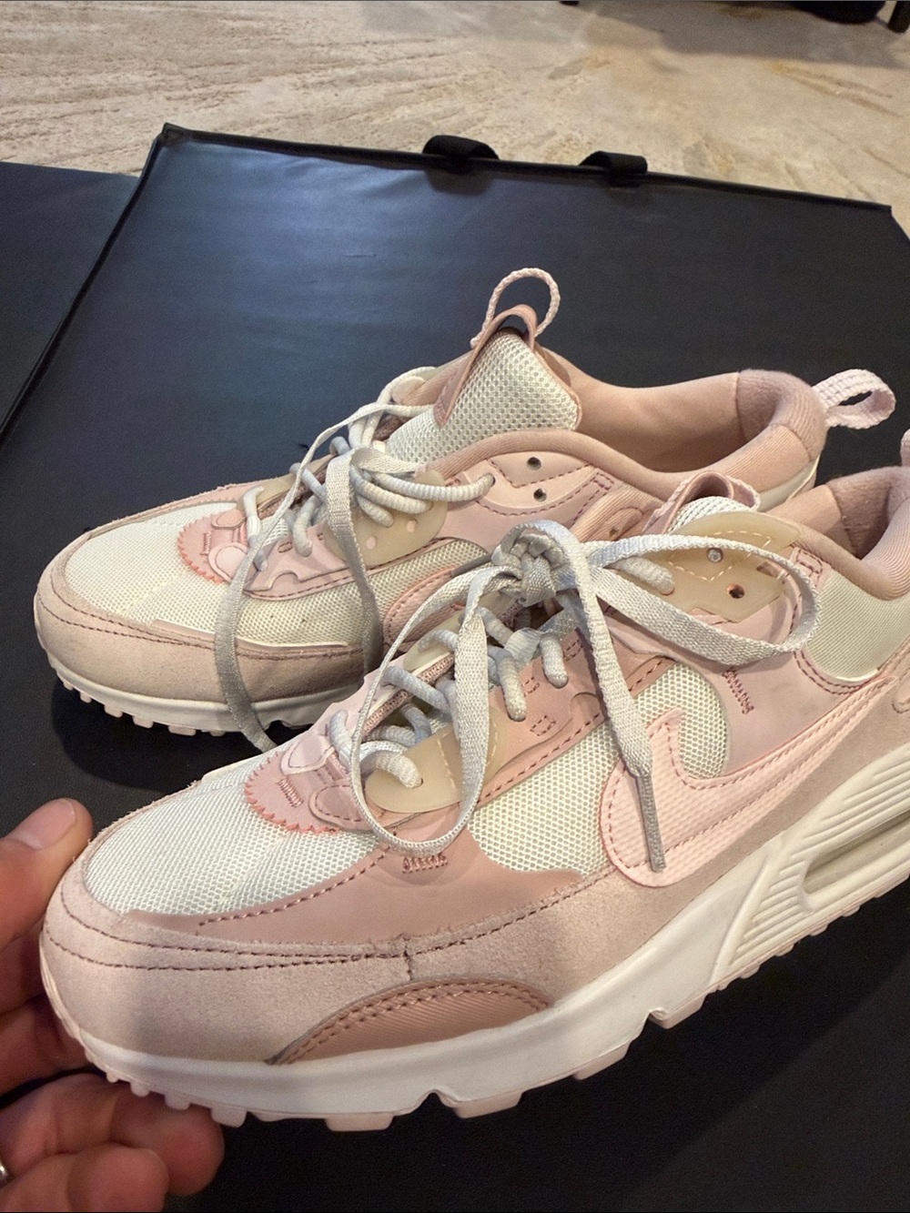 Nike Size 7.5 Air Max 90 Futura Barely Rose White Pink Women Shoes DM9922-104 - Picture 4 of 9